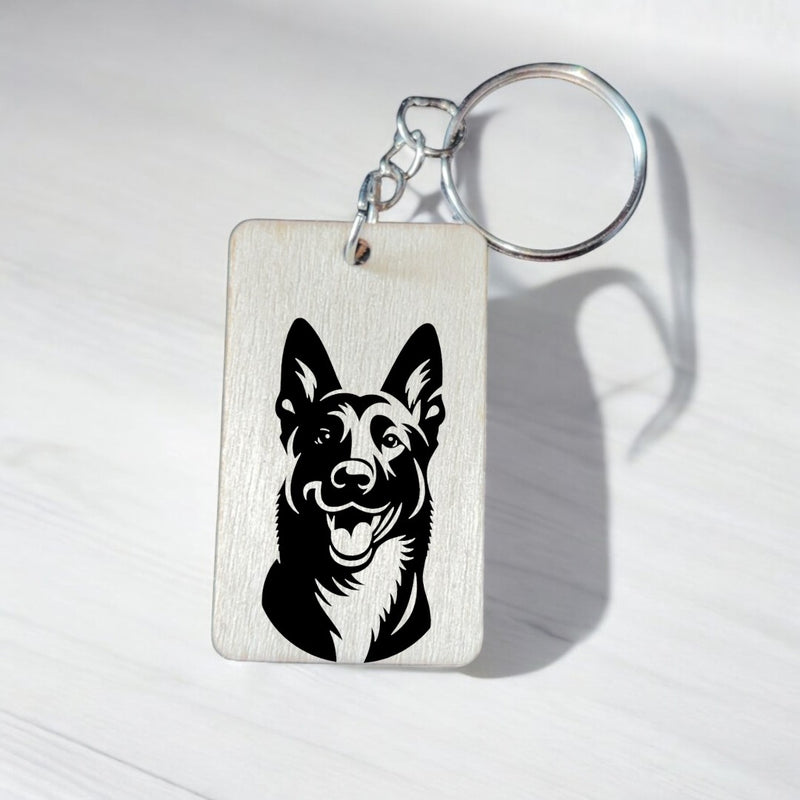 German Shepherd Keyring