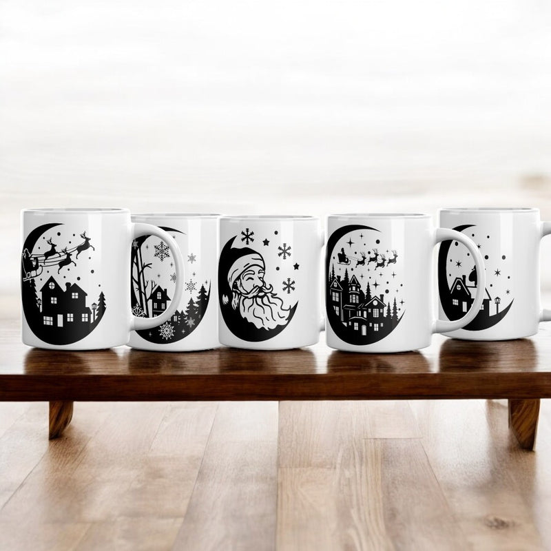 Midnight Christmas Mug 5-Pack Bundle